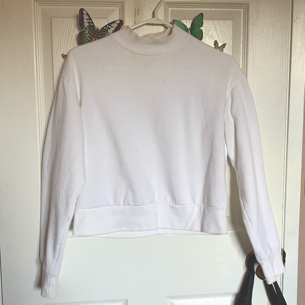 GARAGE Cropped mock neck sweater